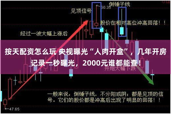 按天配资怎么玩 央视曝光“人肉开盒”，几年开房记录一秒曝光，2000元谁都能查！