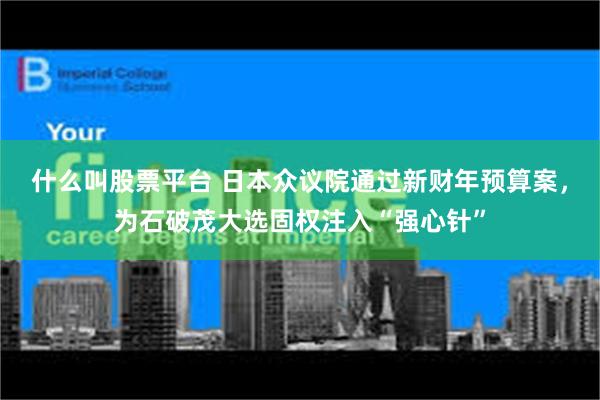 什么叫股票平台 日本众议院通过新财年预算案，为石破茂大选固权注入“强心针”