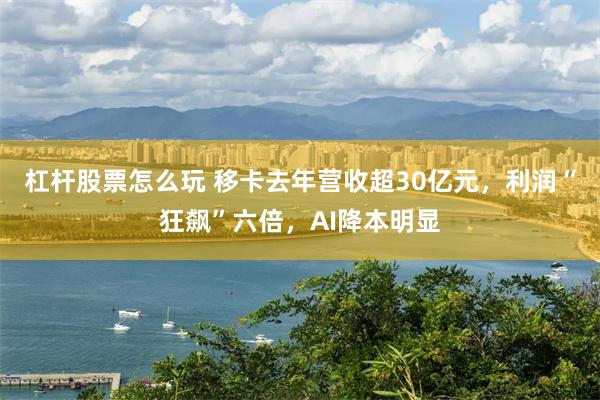 杠杆股票怎么玩 移卡去年营收超30亿元，利润“狂飙”六倍，AI降本明显