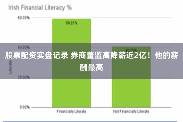 股票配资实盘记录 券商董监高降薪近2亿！他的薪酬最高
